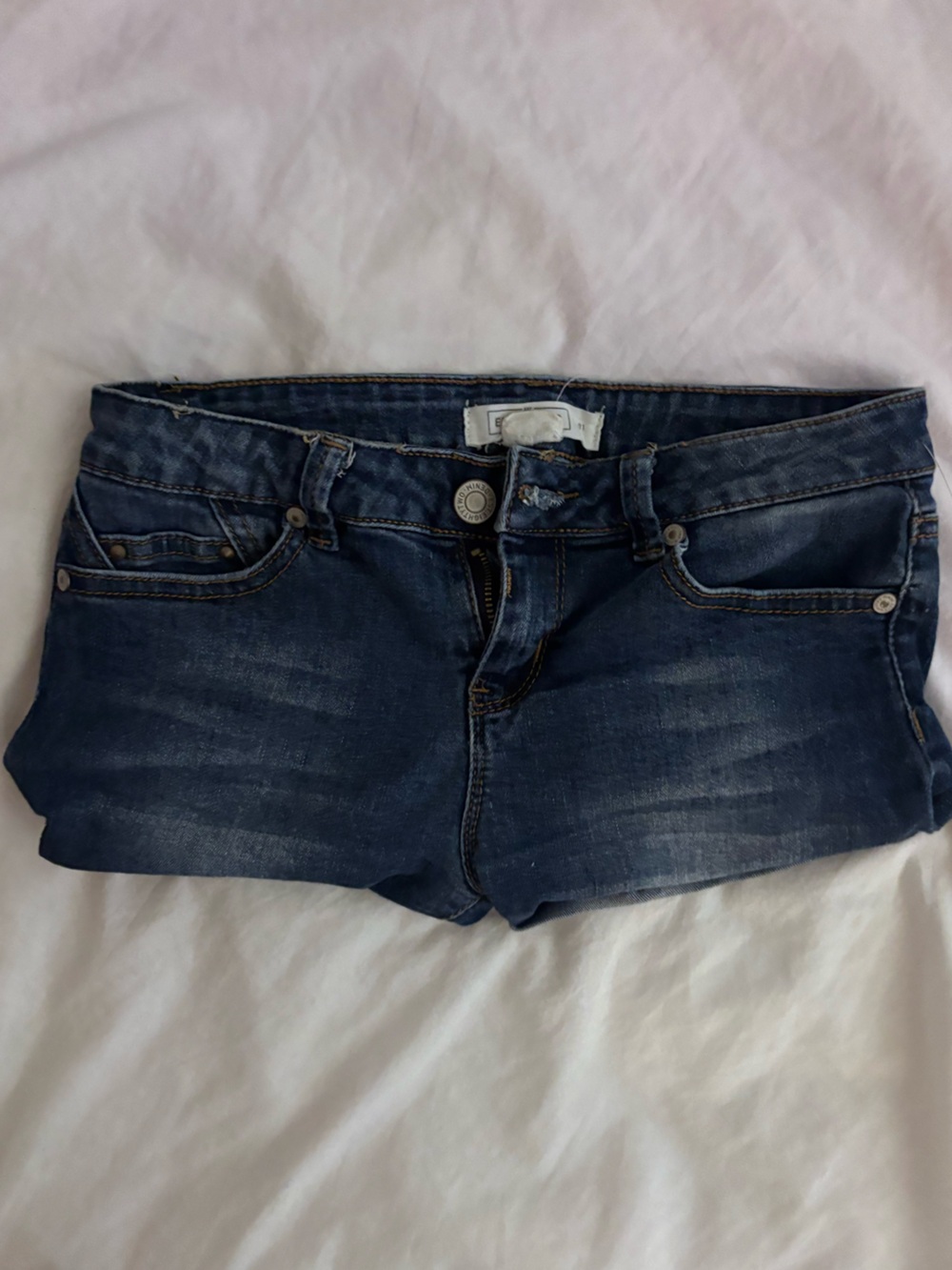 Zara Dark Blue Denim Jean Shorts